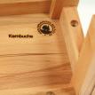 Tritthocker aus Holz - Kernbuche - Trittschemel