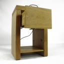 Nachttisch aus Eiche massiv mit einer Schublade