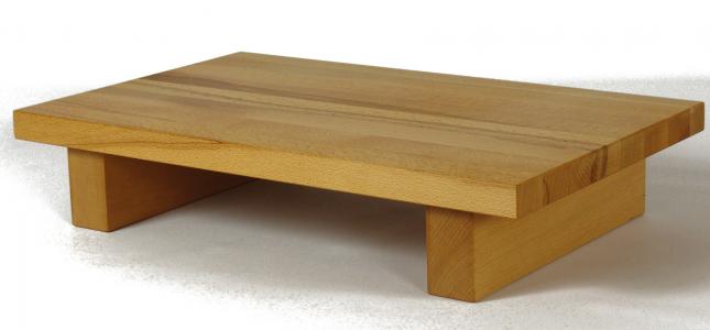 Monitorständer / Bildschirmständer aus Kernbuche massiv - geölt Monitorständer / Bildschirmständer aus Kernbuche massiv - geölt