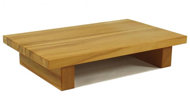 Monitorständer / Bildschirmständer aus Kernbuche massiv - geölt Monitorständer / Bildschirmständer aus Kernbuche massiv - geölt