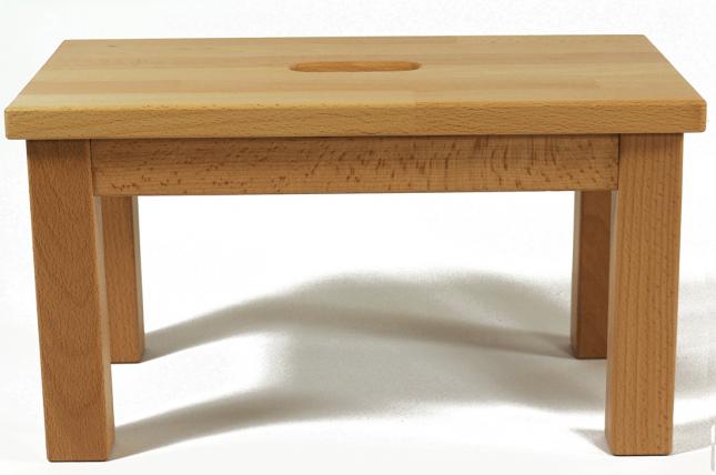 Tritthocker aus Holz - Buche - Trittschemel - KLASSIK Tritthocker aus Holz - Buche - Trittschemel - KLASSIK