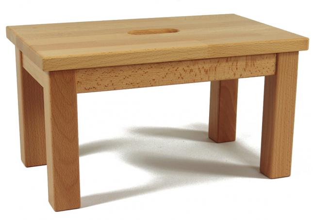 Tritthocker aus Holz - Buche - Trittschemel - KLASSIK Tritthocker aus Holz - Buche - Trittschemel - KLASSIK