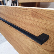 Waschtisch aus Asteiche massiv mit zwei Schubkästen