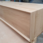 Waschtisch aus Eiche massiv mit zwei Schubkästen
