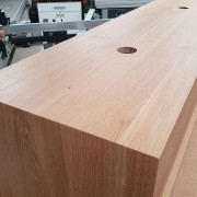 Waschtisch aus Eiche massiv mit zwei Schubkästen