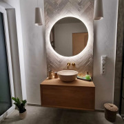 Waschtisch aus Eiche massiv mit einem Schubkasten