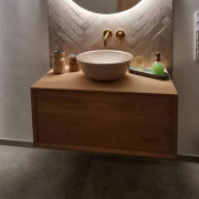 Waschtisch aus Eiche massiv mit einem Schubkasten